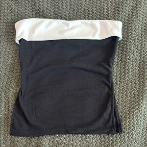 SHEIN Black and White tube top